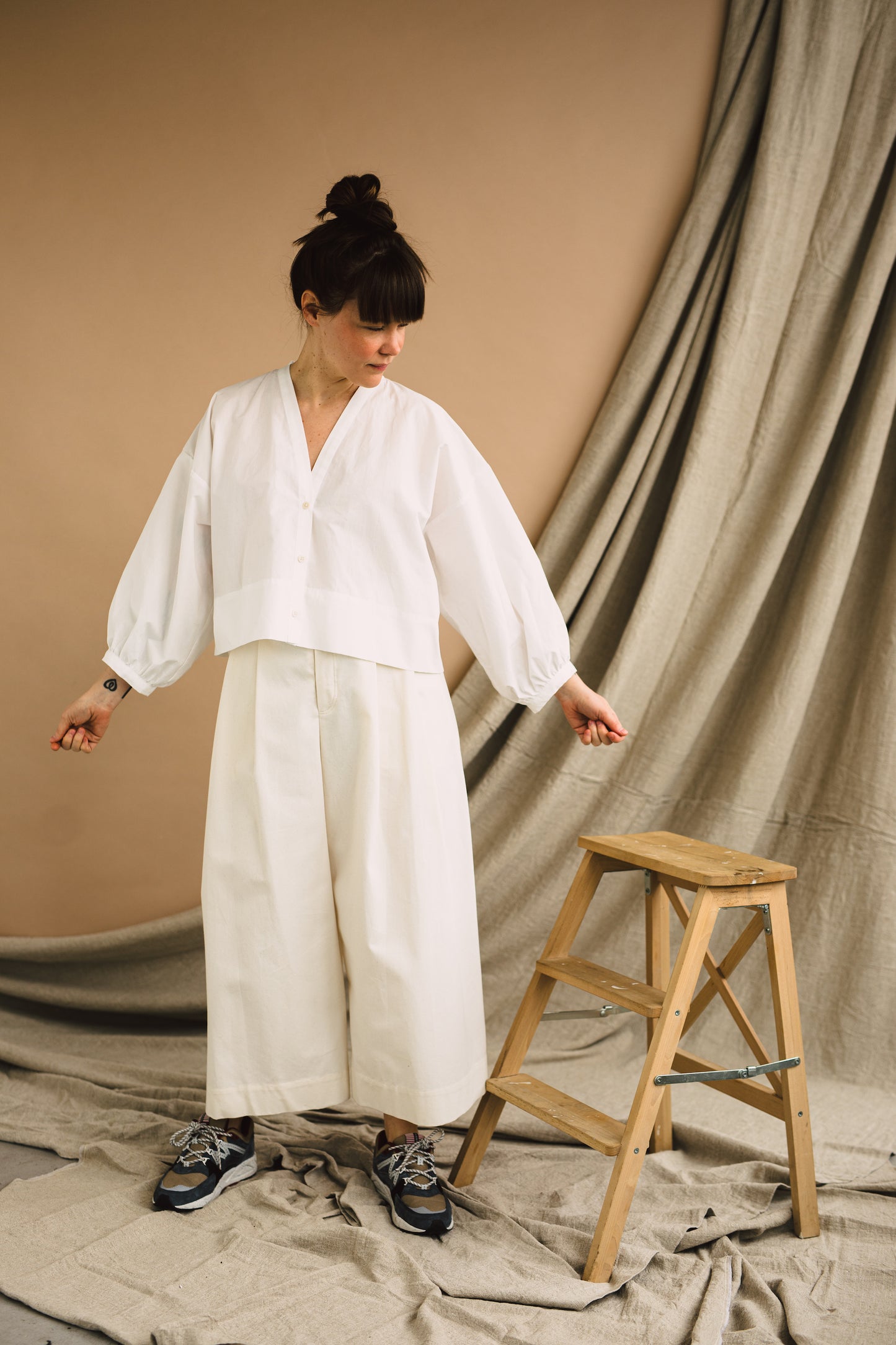 Poplin White - Organic Cotton - Price per 1/2 Metre