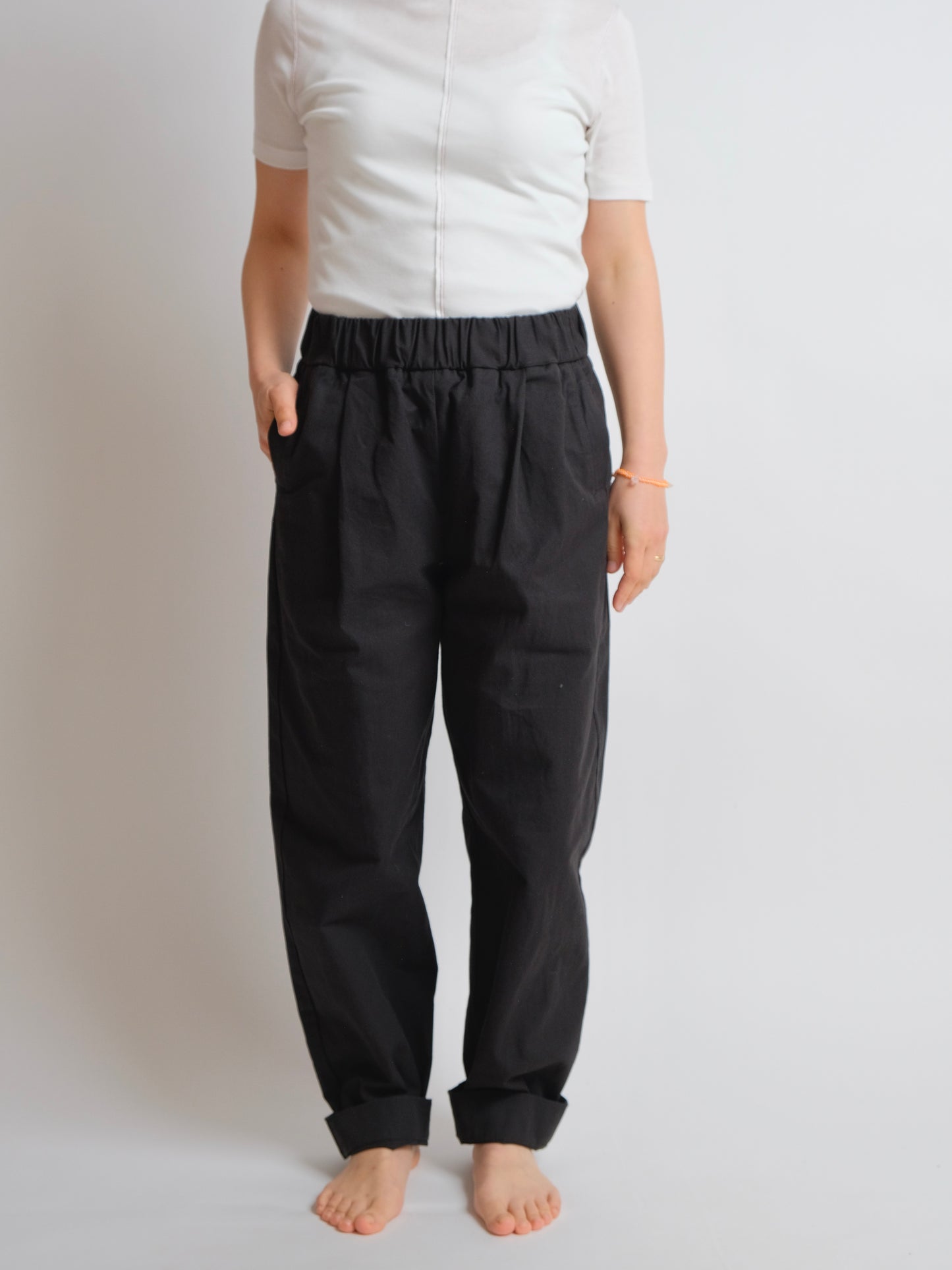 Twill Black - Organic Cotton - Price per 1/2 Metre