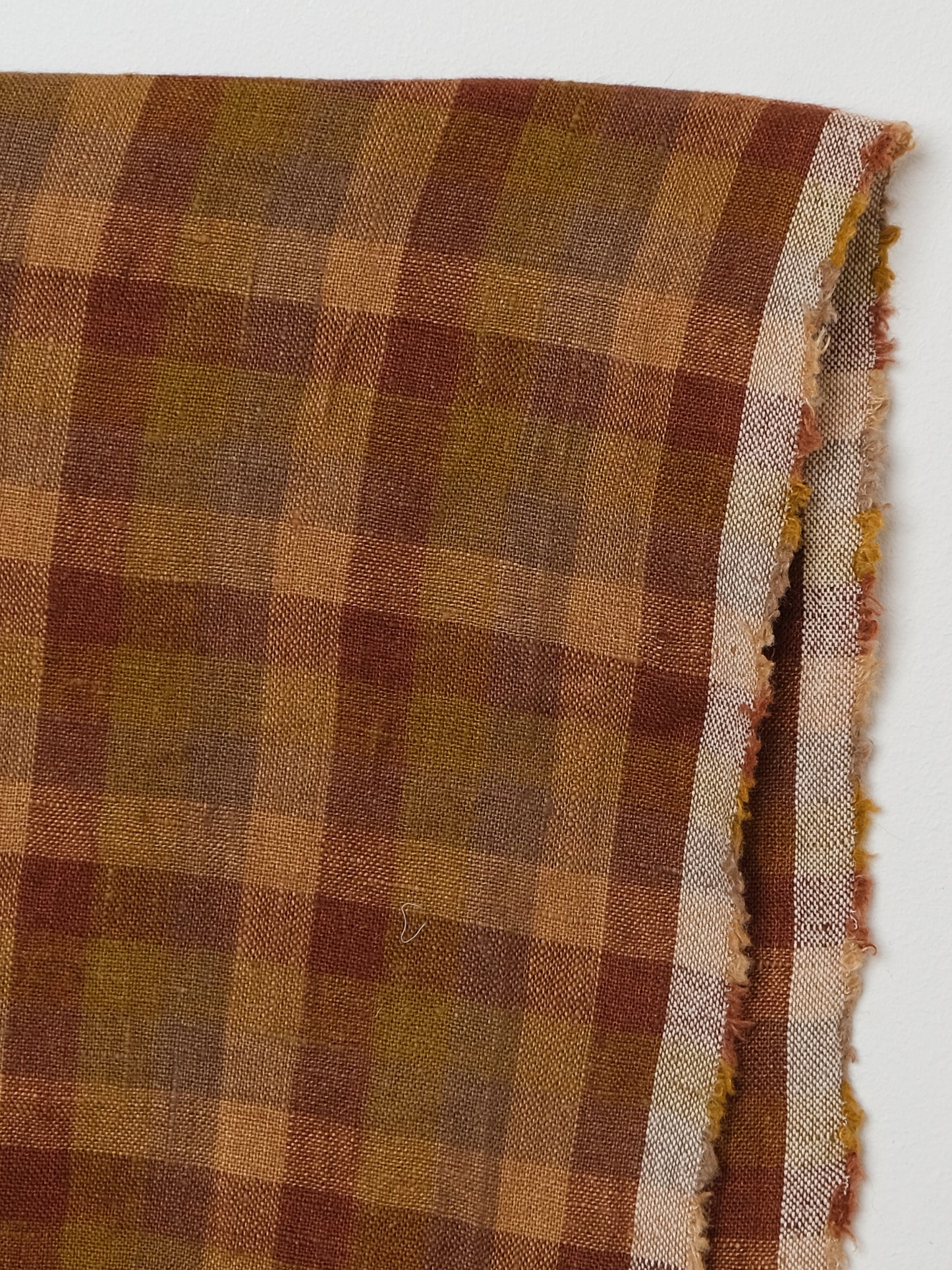 Brown Check Linen - Merchant & Mills - Price per 1/2 Metre