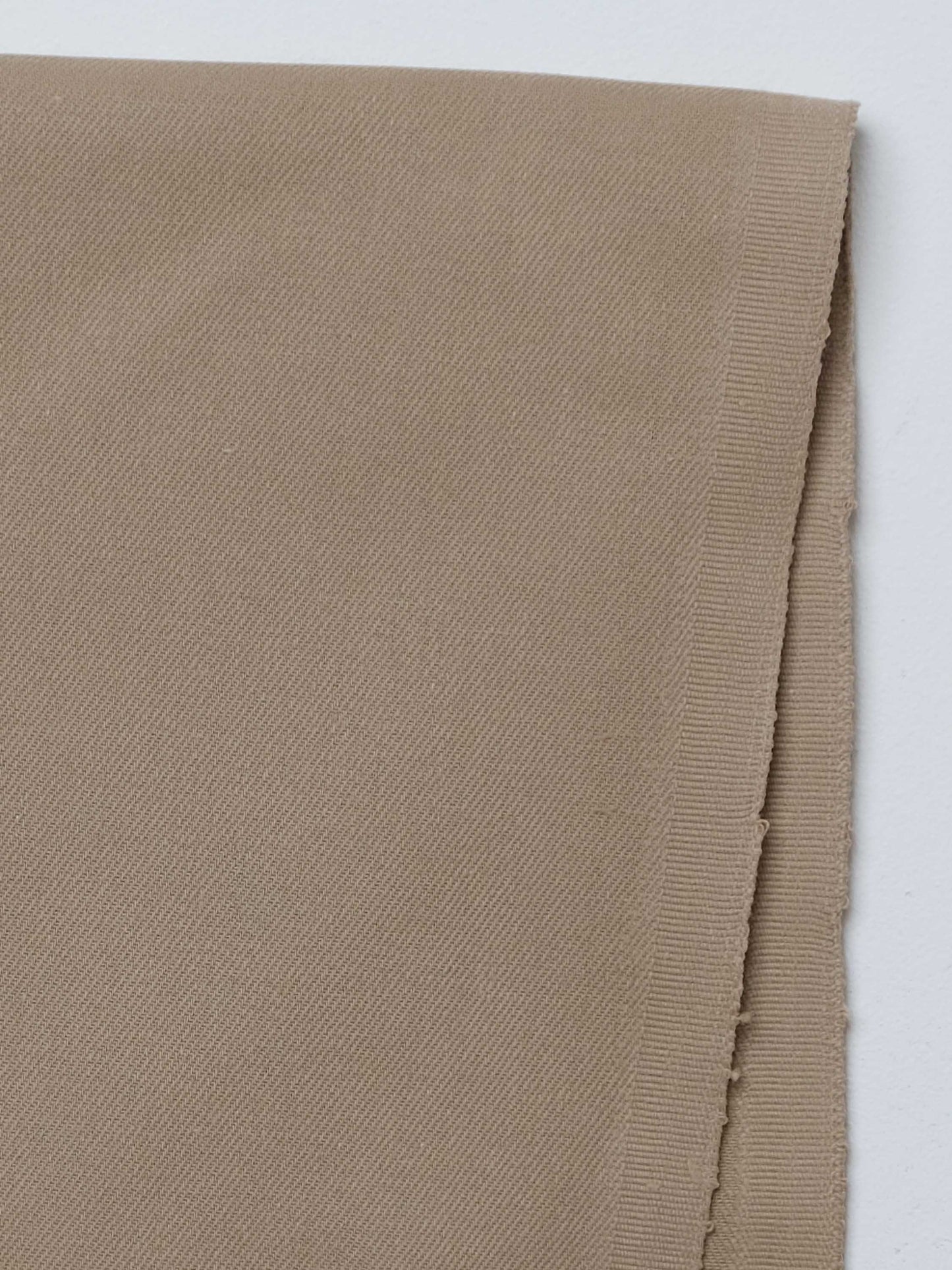 Twill Structured Beige- Organic Cotton - Price per 1/2 Metre