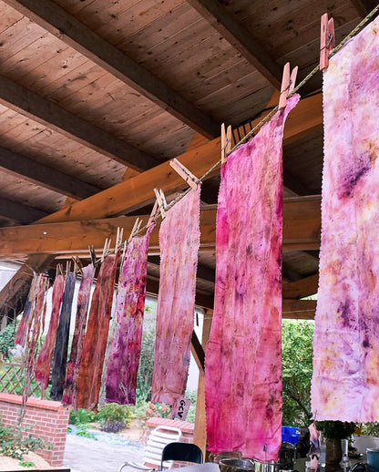 Natural colours : Bundle dyeing workshop : June 7th