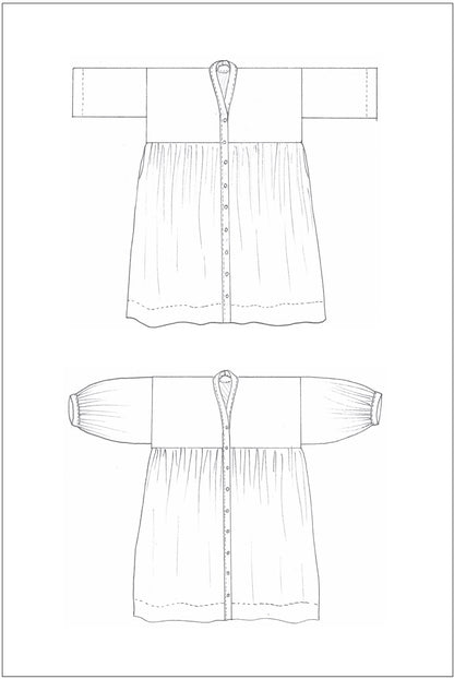 ZW GATHER DRESS - BIRGITTA HELMERSSON - PDF PATTERN