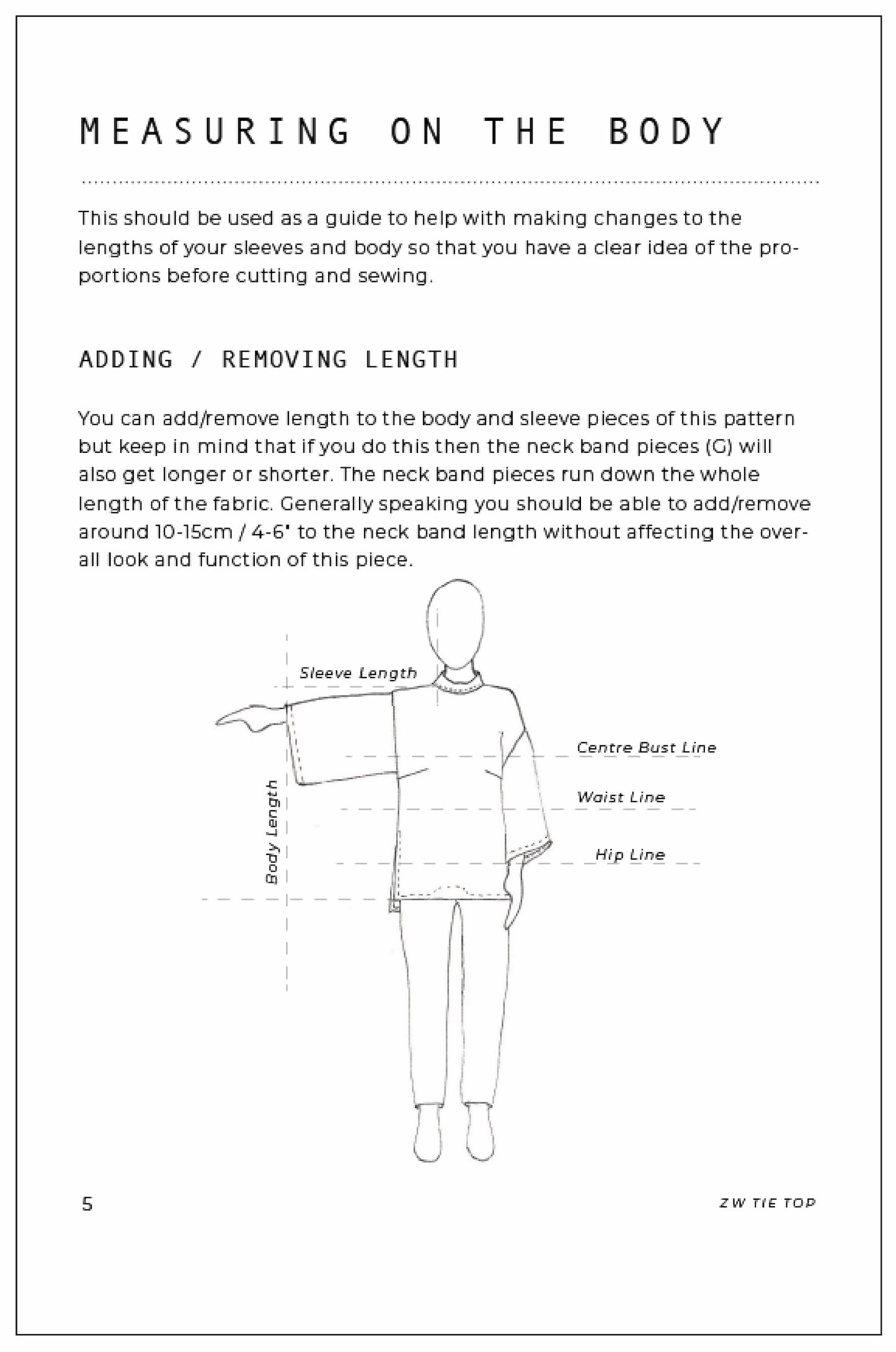 ZW TIE TOP - BIRGITTA HELMERSSON - PRINTED OR PDF PATTERN