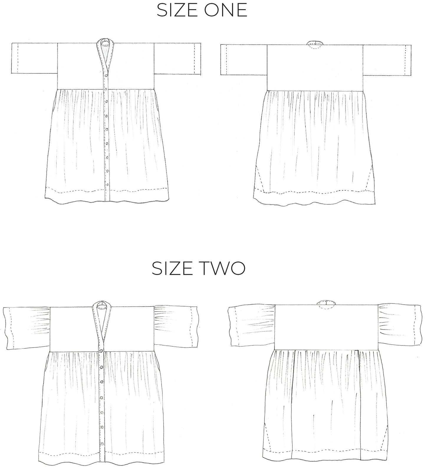ZW GATHER DRESS - BIRGITTA HELMERSSON - PDF PATTERN