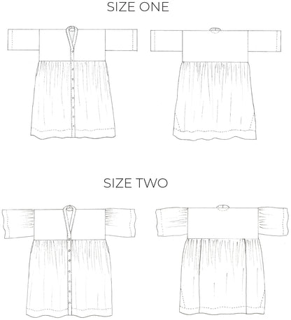 ZW GATHER DRESS - BIRGITTA HELMERSSON - PDF PATTERN
