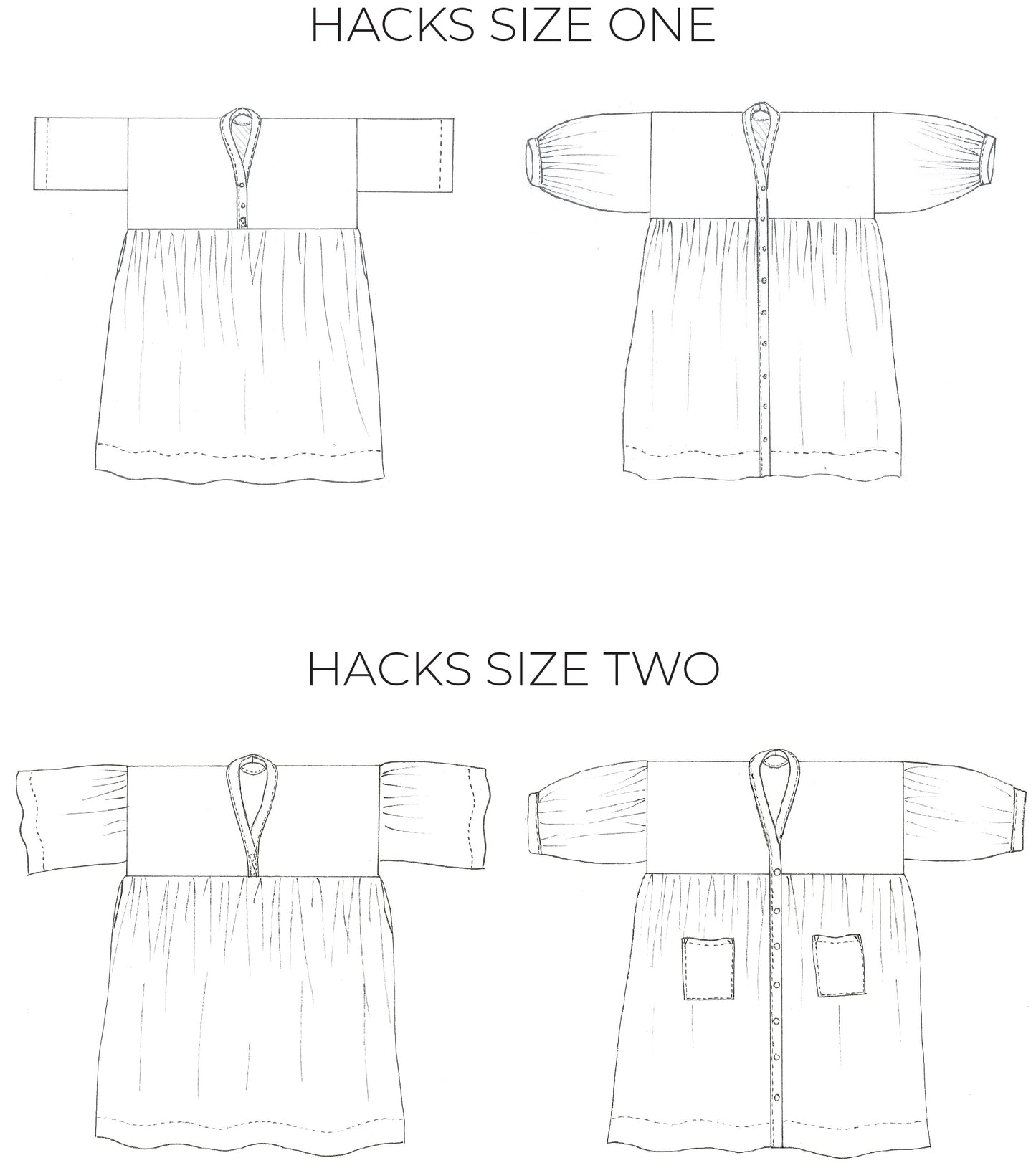 ZW GATHER DRESS - BIRGITTA HELMERSSON - PDF PATTERN