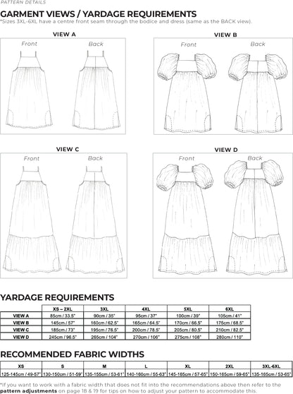 ZW TIER DRESS - BIRGITTA HELMERSSON - PDF PATTERN