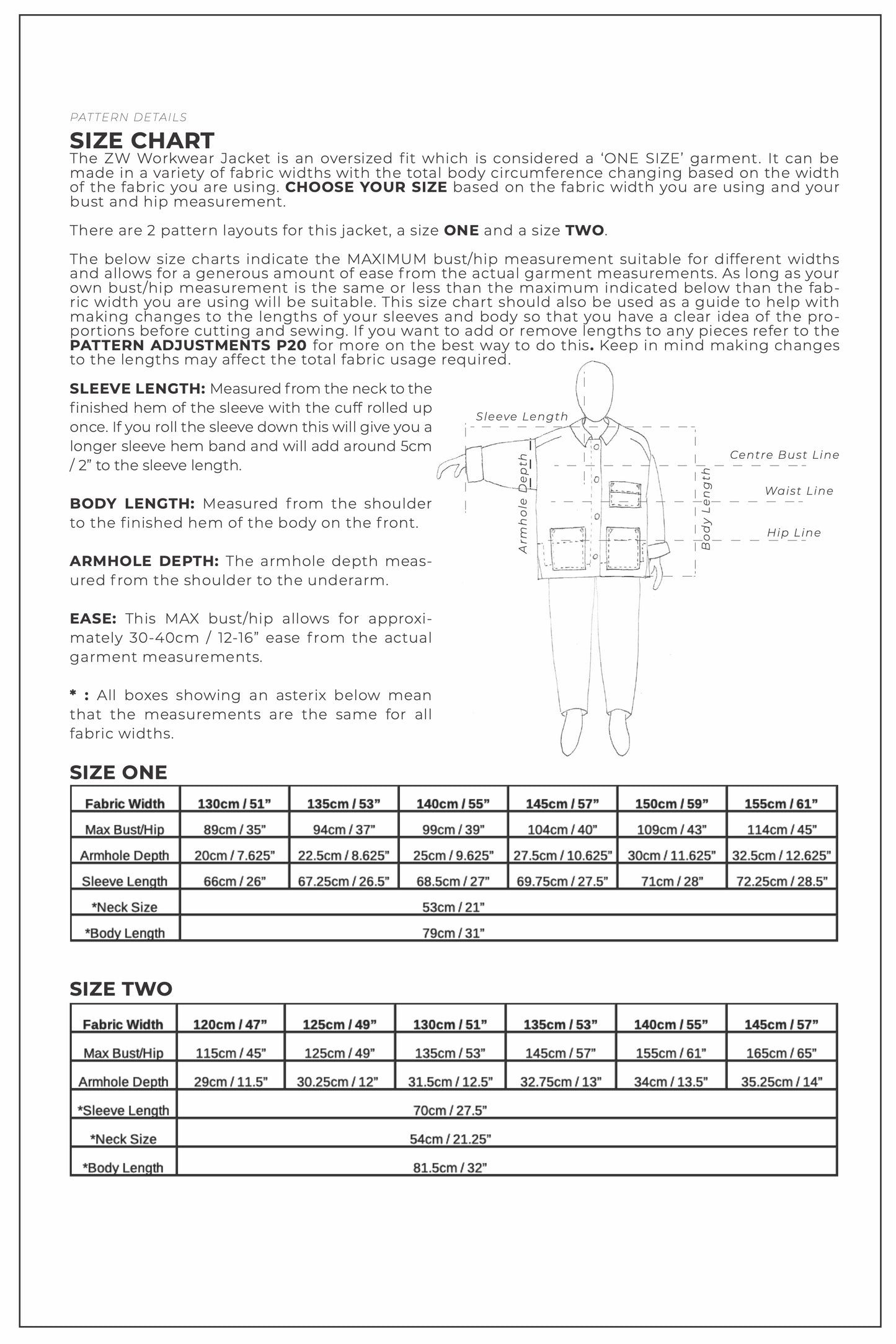 ZW WORKWEAR JACKET - BIRGITTA HELMERSSON - PDF PATTERN