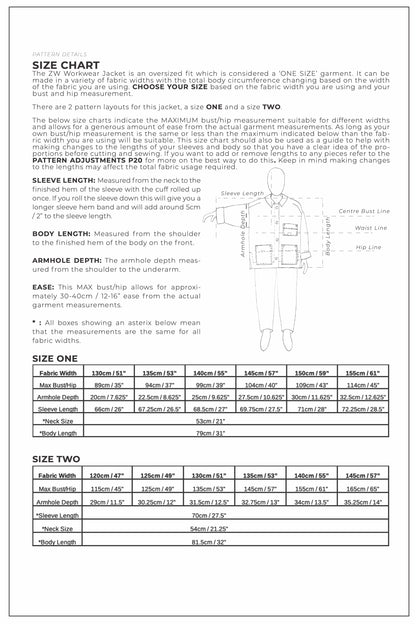 ZW WORKWEAR JACKET - BIRGITTA HELMERSSON - PDF PATTERN